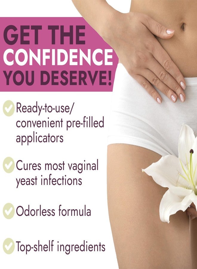 Terramed Just Think Comfort Yeast Infection Treatment for Women | Ph Balance For Women | Boric Acid | Helps Relieve Itching & Irritation | Vaginal Aid for Inflammation, Dryness & Watery Discharge | 7 Pre-Filled Applicators - Image 5